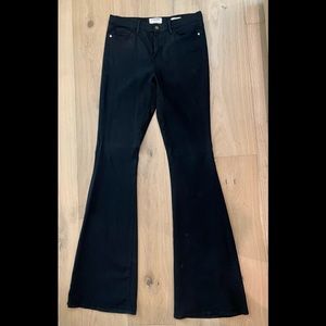 Frame Forever Karlie Flare jeans, Black, new but altered, size 31